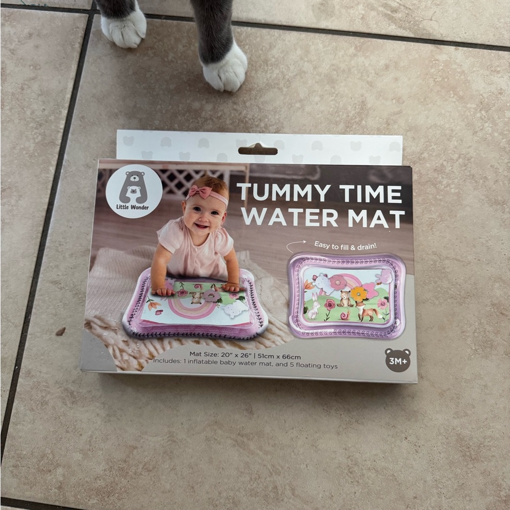 Little Wonders Pink Tummy Time Water Mat